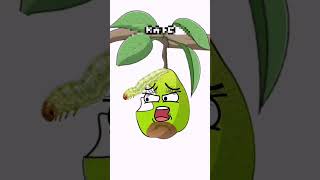 The Vain Fruit vs. The Hungry Caterpillar! 🐛😱 #shorts #animation #funnycartoon #moralstory