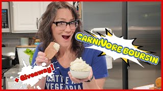 Carnivore Boursin Cheese That’s Ready in Minutes! 🤤 EASY Recipe + Giveaway 🎁