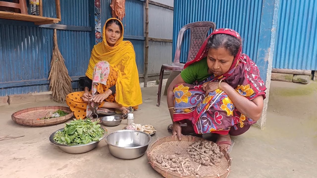 ব্রয়লার মুরগির পা বুনো কচুর ডাল রান্না অসাধারন গ্রাম বাংলার খাবার রান্না । Chicken Curry ।