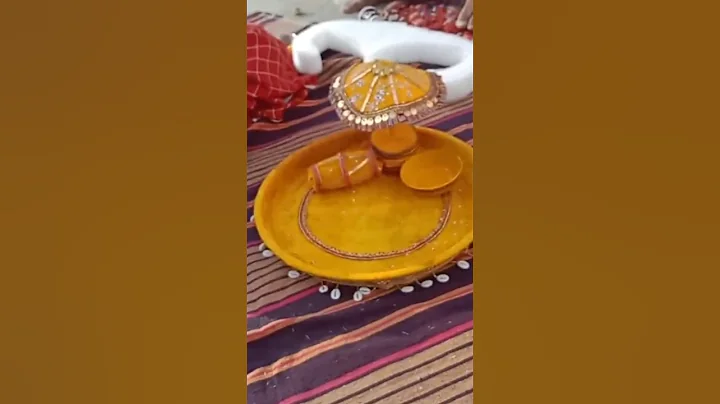 Haldi plate decoration ideas  #viral #shorts #youtubeshorts