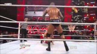 Randy Orton does the Angle Slam