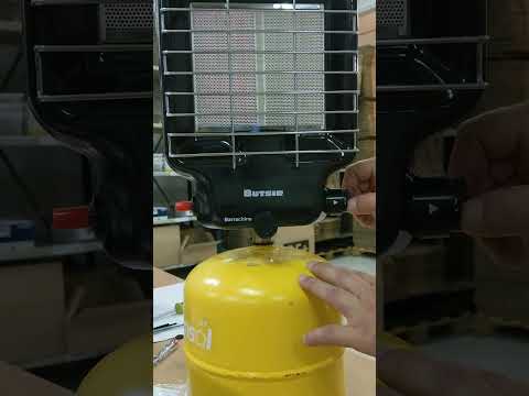 Procedimiento de encendido de la estufa pantalla para botella de gas
