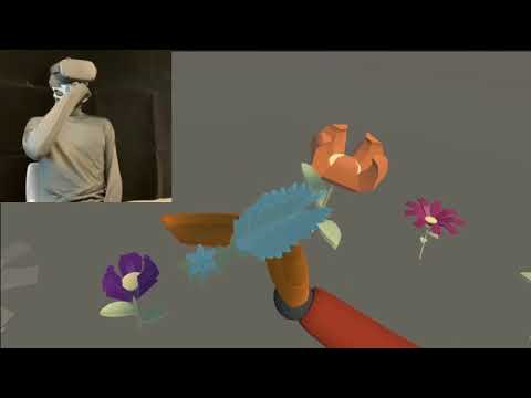 Smelling flowers in VR