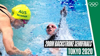 Full women's 200m backstroke semifinals at Tokyo 2020