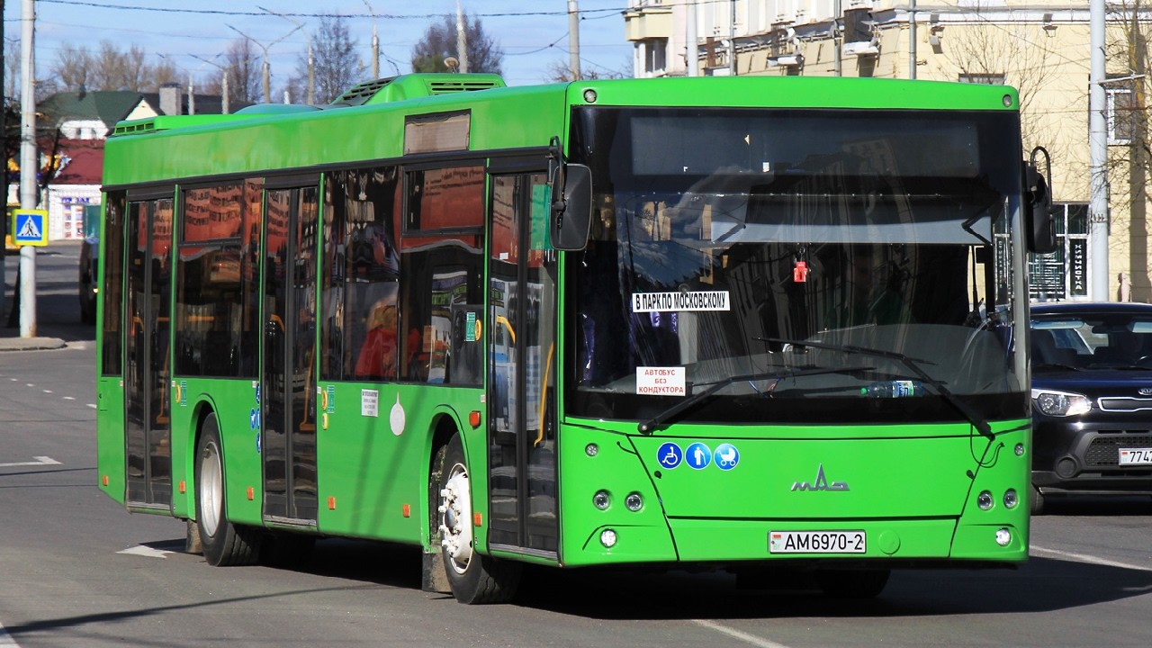 Витебск. Поездка на автобусе №9А Ул.Окружная — Юг-7