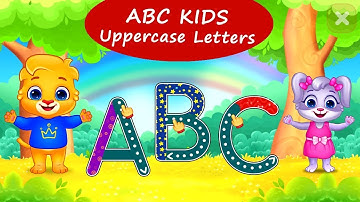 ABC Kids Alphabet #1 - Learn to Trace Uppercase Letters with Lucas and Ruby | RV AppStudios Games |#