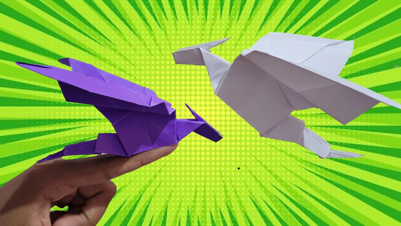 Origami/Como fazer um Dragão de papel - YouTube