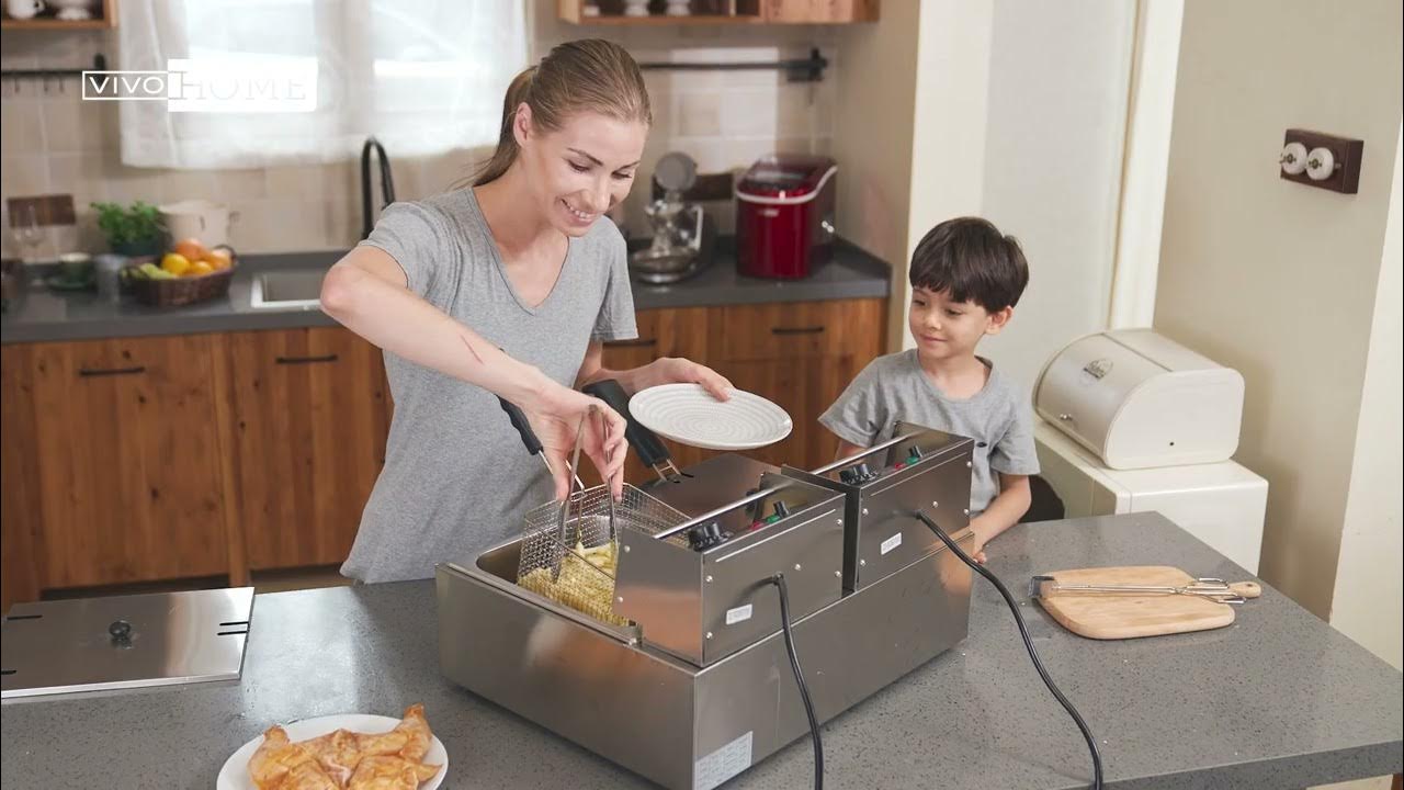 VIVOHOME 110V 20.7 Qt Commercial Electric Deep Fryer YouTube