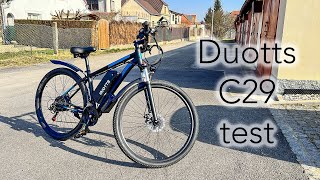 DUOTTS C29 - velmi příjemné a silné e-kolo 🚲. Testovací jízda 😁