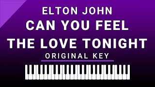 Can You Feel The Love Tonight (Piano Karaoke) Elton John