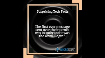 First ever message sent over internet - Surprising tech facts