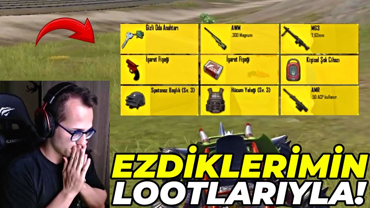 ARABAYLA EZDİĞİM RAKİPLERİN LOOTLARIYLA WIN ALMAK ? PUBG MOBILE