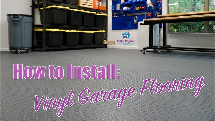 Install Diy Vinyl Garage Flooring, Trafficmaster Garage Flooring Installation