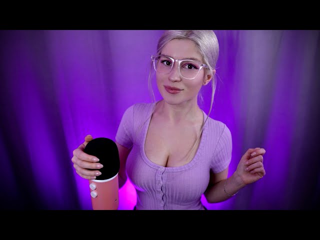 Relaxing bare mic scratching & rubbing 🥰 ASMR windshield tapping, mouth sounds, whispers