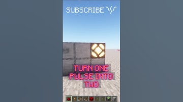 I heard you like pulses, so I turned ONE PULSE INTO TWO | Redstone with PsiVolt #minecraft #redstone