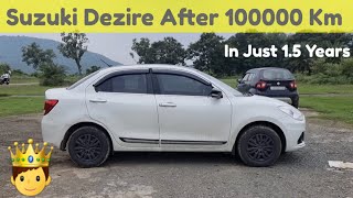 Dzire ownership review after 100000 km💪 || Maruti suzuki dzire vxi | Unvilivevle result