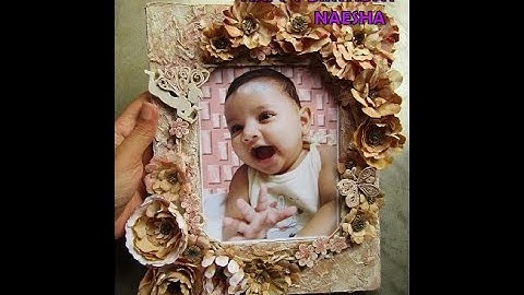 MIXED MEDIA VINTAGE FAIRY STYLE PHOTO-FRAME