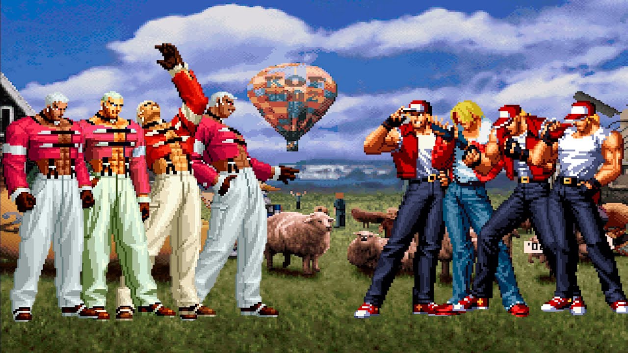[KOF Mugen] Yashiro Nanakase Team vs Terry Bogard Team