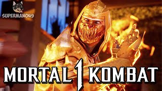 Legendary GOLD SCORPION Makes Him Ragequit With Jax Assist - Mortal Kombat 1: "Scorpion" Gameplay