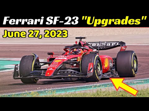 Ferrari SF-23 "Upgrades" - Filming Day with Carlos Sainz #55 at Pista di Fiorano, June 27, 2023