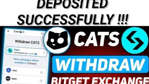 LEARN HOW TO CHECK YOUR CATS AIRDROP ON BITGET: DEPOSIT SUCCESSFUL!