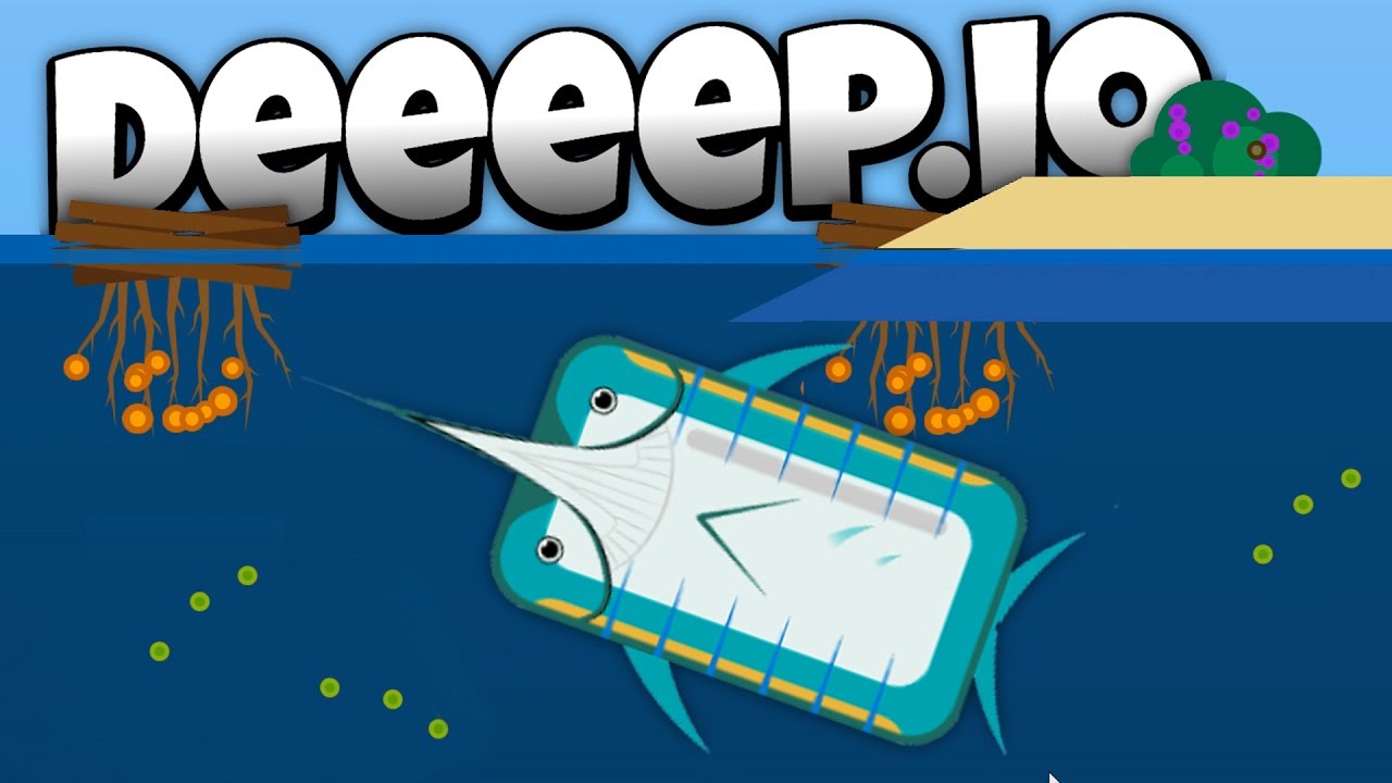 Deeeep.io Fastest Fish Ever! The Deadly Marlin! New Animals
