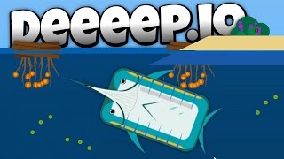 Deeeep.io - Fastest Fish Ever! - The Deadly Marlin! - New Animals! - Lets Play Deeeep.io Gameplay