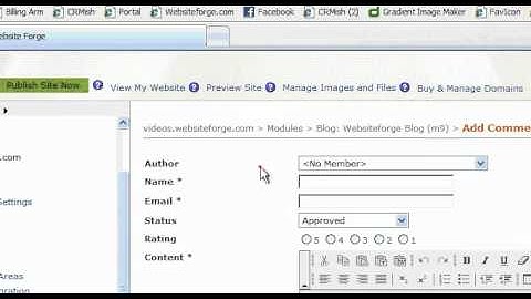 Blog Comment From Members Area On Your Own Post - Websiteforge Ecommerce Website