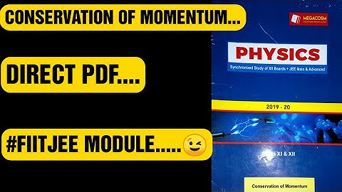 #fiitjeemodulespdf--Conservation Of Momentum| FIITJEE MATERIAL,#howisfiitjee