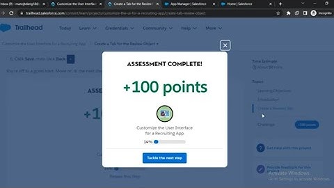 S23-Create a Tab for the Review Object | Customize the User Interface for a Recruiting App