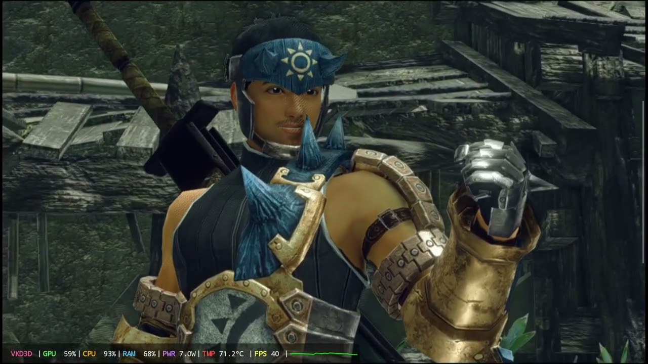 Onlineplay with @NotOnlyRetro/ Monster Hunter Rise on Ayn Odin 2 Max with Gamehub