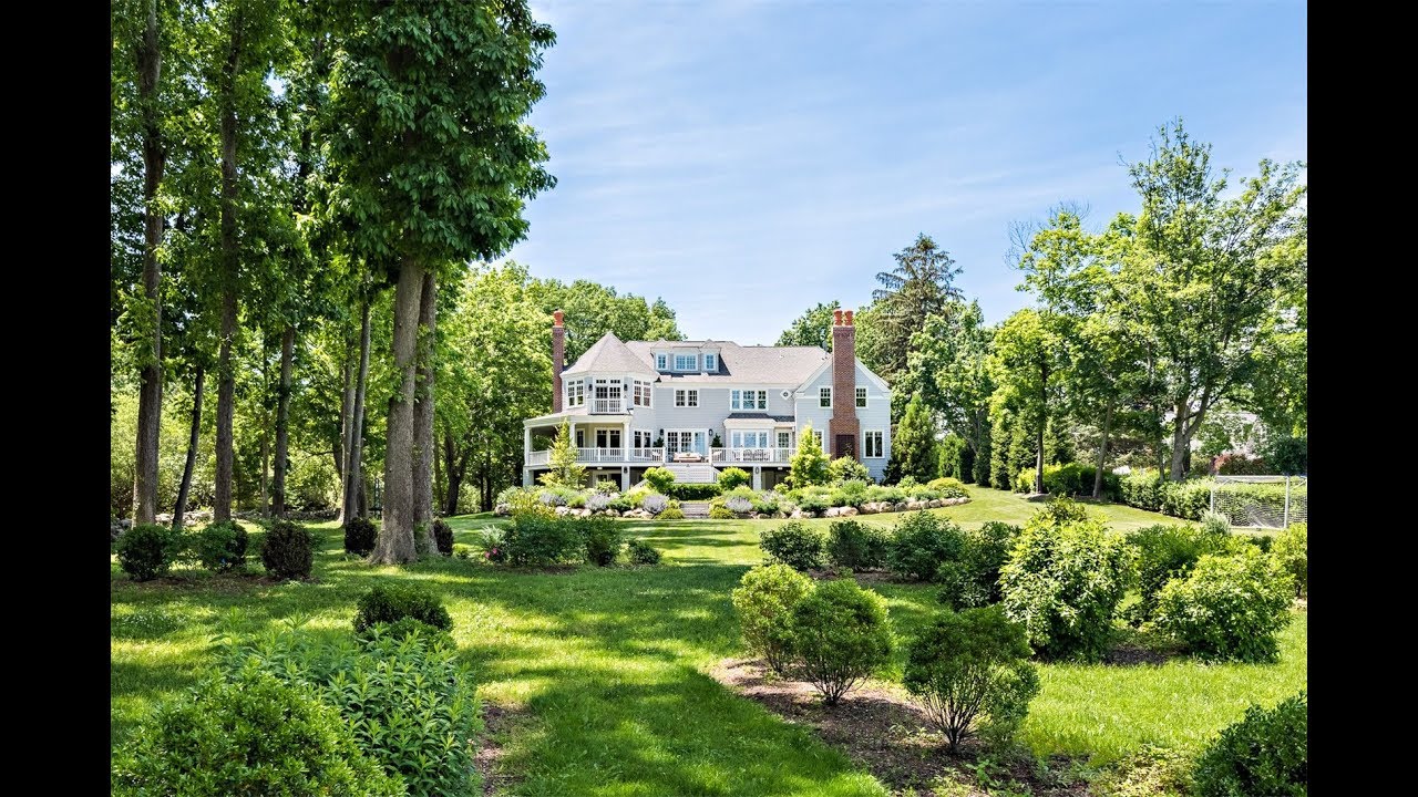 Custom Meridian Estate on Smith's Cove in Barrington, Rhode Island