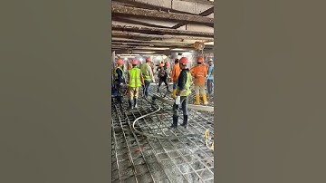 Concrete Works For Raft Foundation #construction #concrete #concreteworks #civilengineering #mixing