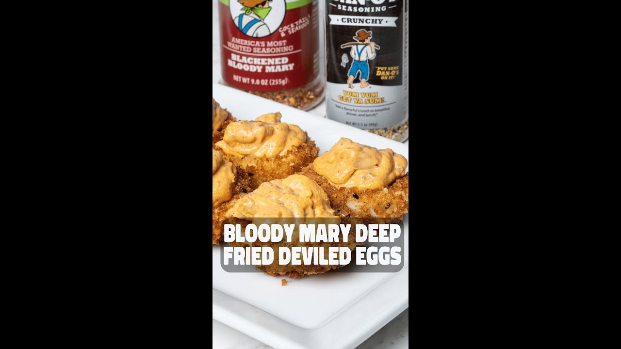 Bloody Mary Deep Fried Deviled Eggs video thumbnail