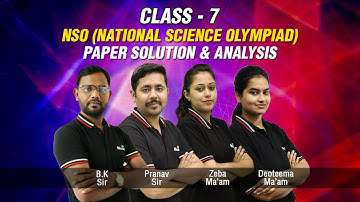 Class 07 NSO 2022-23 Live Paper Solution | NSO Answer key and Paper Analysis