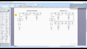 Microsoft Visio lecture, tutorial how to make circuit