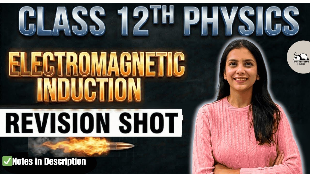 Electromagnetic Induction: REVISION SHOT 🔫 | Class 12 Physics | CBSE Boards| JEE|NEET|2026