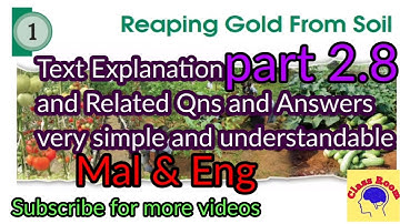 Class 7 Basic Science Unit 1 Reaping Gold from the Soil part 8 #Integratedfarming @ClassRoomsaranya
