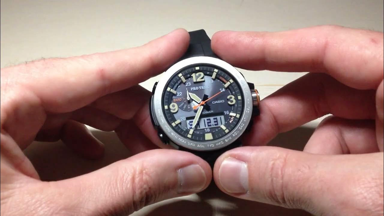Casio Pro Trek (PRG600) Auto light (Wrist Tilt) YouTube