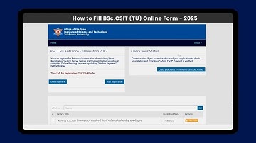 How to Fill BSc.CSIT Online Form | IOE | PEA Association | Nepal