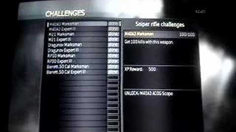 COD 4 Challenges Complete