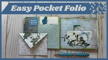 Eenvoudige Pocket Folio Tutorial | One Sheet Wonder | Mini Album (Giveaway afgelopen)