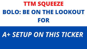 TTM Squeeze: A+ Setup on this Ticker