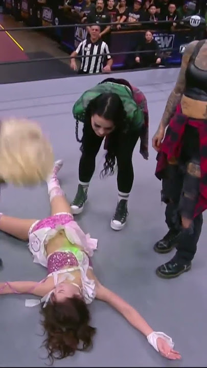 The Outcasts terrorize Riho during AEW Rampage!