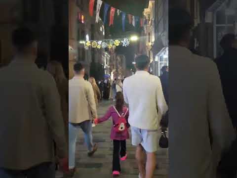 Istiklal StreetIstiklal Street Turkey Eid Night 2023 Shorts IstiklalStreetIstiklal