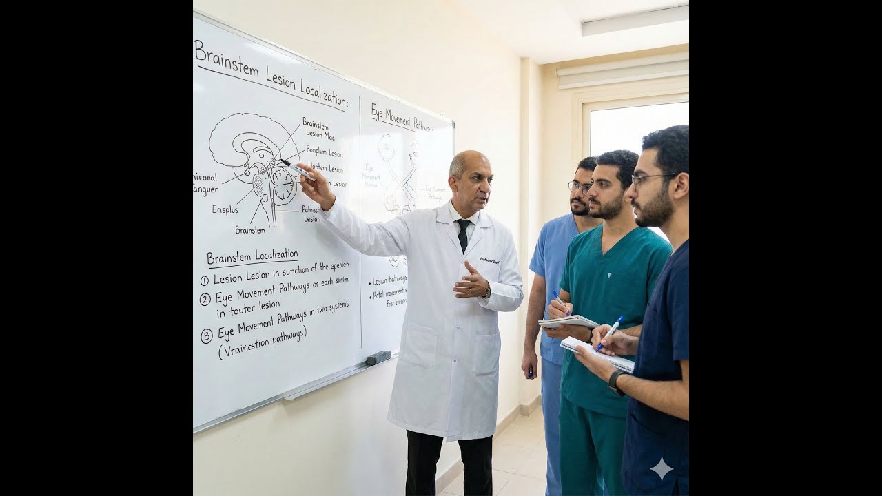 Brainstem lesion localization