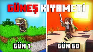 Minecraftın En İnanilmaz Güneş Kiyameti̇nde Hayatta Kalabildim Mi?