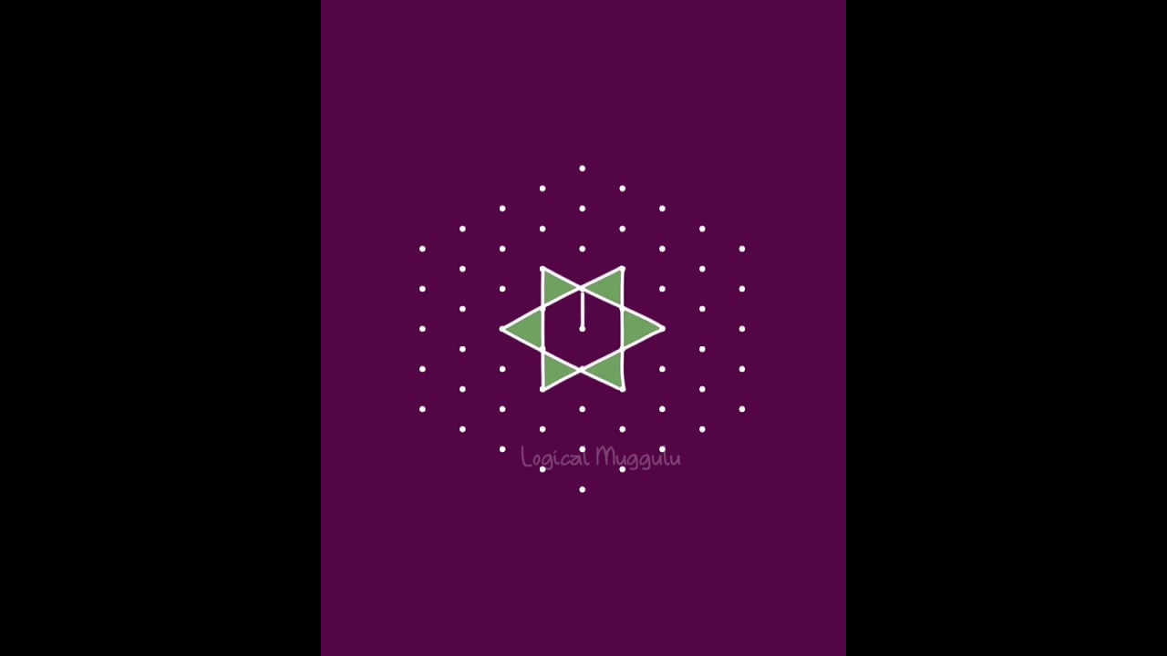 diwali rangoli // 9- 5 dots deepawali kolam designs // दिवाली कोलम 