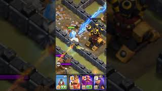 Clash of Clan💥 Electro Titan ✅ attack 😱#gaming #sorts 🤯