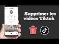 Comment supprimer toute ses vido tik tok  comment supprimer une vido sur tiktok